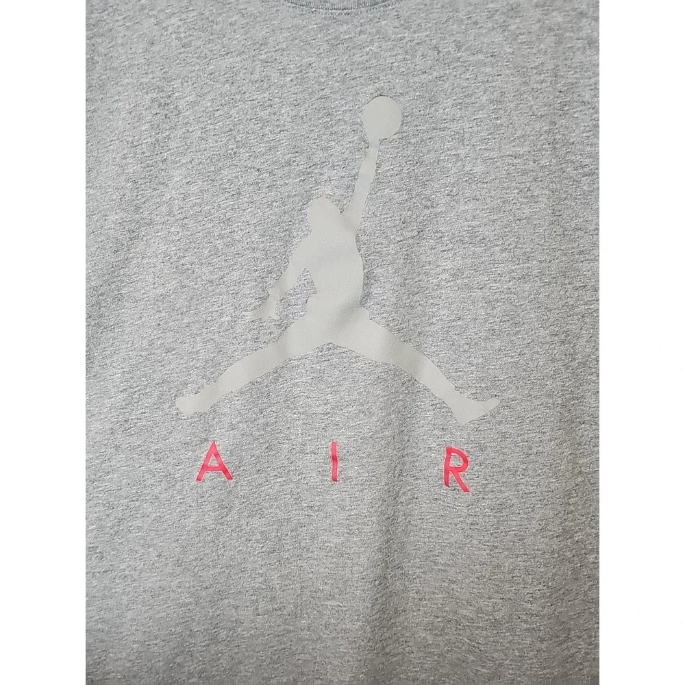Nike Air Jordan Flight AOP T-Shirt Adult Large‎ Gray Black Jumpman Size 2XL